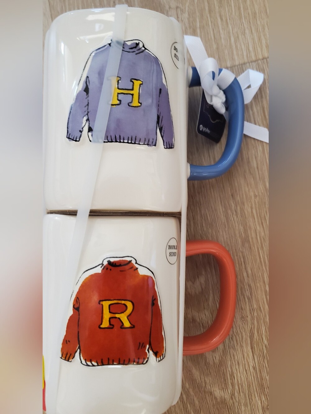 Rae Dunn Harry Potter Sweater BEST MATES 18 Oz. Mugs - SET Of 2 - NWT